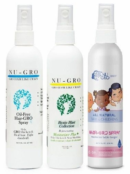 Nu-Gro Step 3. Moisturizing & Hair-GRO Sprays